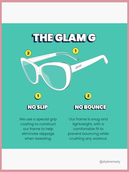 Polarized Cat-Eye Sunglasses with No Slip No Bounce Fit main image 7